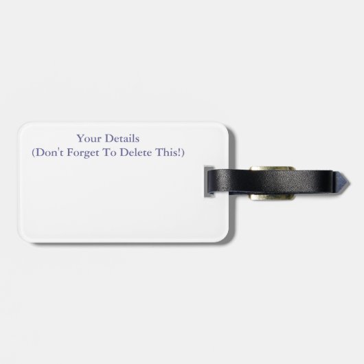 BOMEN BAGAGELABEL (Achterkant horizontaal)