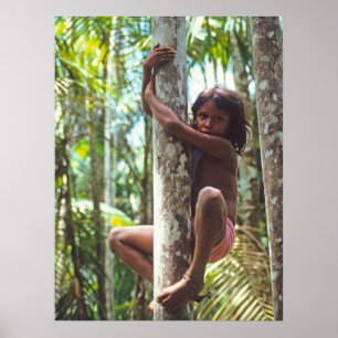 Bomen beklimmen. poster