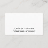 Bomen & Bergen Visitekaartje (Achterkant)