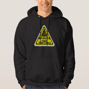 Bomen bewegen niet Wintersport IJsschaatsen Skiër Hoodie