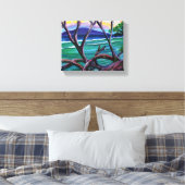 Bomen bij duizend toppen canvas afdruk (Insitu (Slaapkamer))