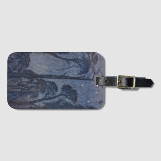 Bomen bij Twilight (door Edward Robert Hughes) Bagagelabel (Voorkant (horizontaal))