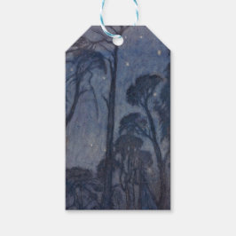 Bomen bij Twilight (door Edward Robert Hughes) Cadeaulabel