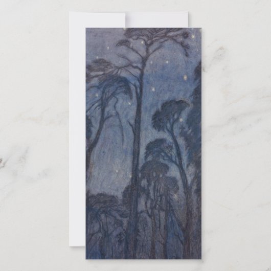 Bomen bij Twilight (door Edward Robert Hughes) Kaart (Voorkant)