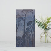 Bomen bij Twilight (door Edward Robert Hughes) Kaart (Staand voorkant)