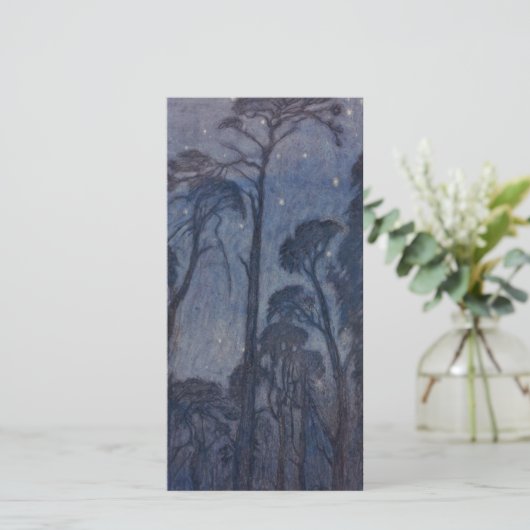 Bomen bij Twilight (door Edward Robert Hughes) Kaart (Staand voorkant)