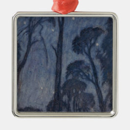 Bomen bij Twilight (door Edward Robert Hughes) Metalen Ornament