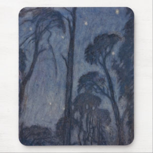 Bomen bij Twilight (door Edward Robert Hughes) Muismat