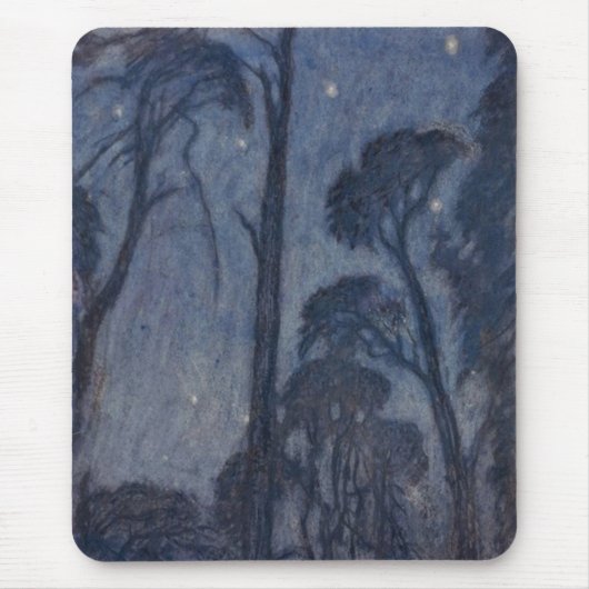 Bomen bij Twilight (door Edward Robert Hughes) Muismat (Voorkant)