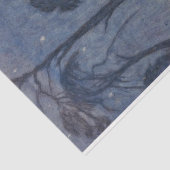 Bomen bij Twilight (door Edward Robert Hughes) Tissuepapier (Detail)