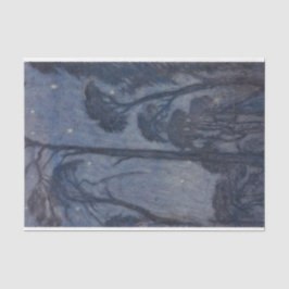 Bomen bij Twilight (door Edward Robert Hughes) Tissuepapier