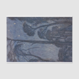 Bomen bij Twilight (door Edward Robert Hughes) Tissuepapier