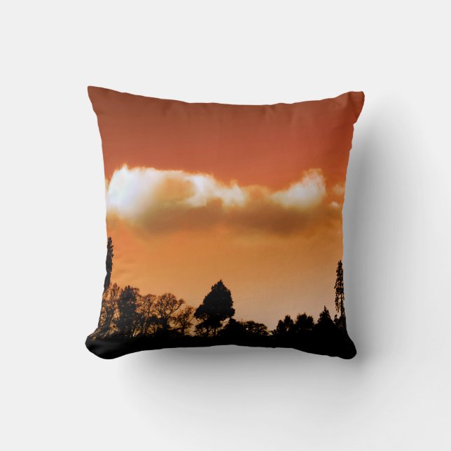 Bomen bij zonsondergang kussen (Voorkant)