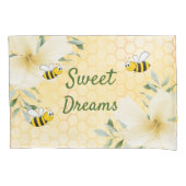 Bomen blij met hommels honingraatzoete dromen kussensloop (Voorkant)