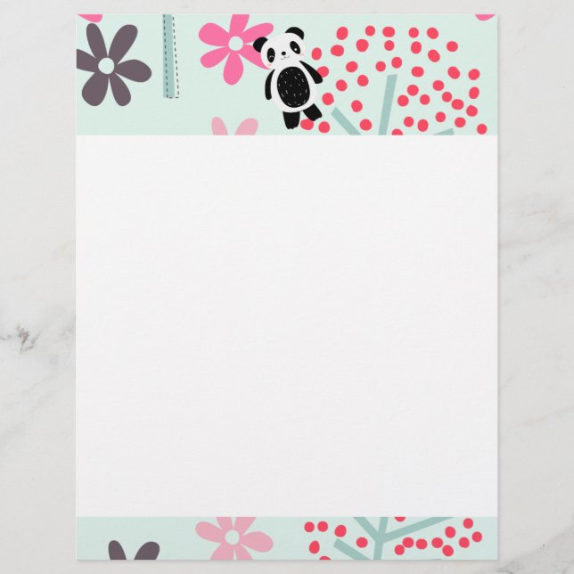 Bomen, Bloemen en Panda-Beren (Voorkant)