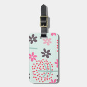 Bomen, Bloemen en Panda-Beren Bagagelabel (Voorkant verticaal)