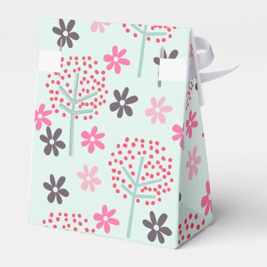 Bomen, Bloemen en Panda-Beren Bedankdoosjes (Achterkant)