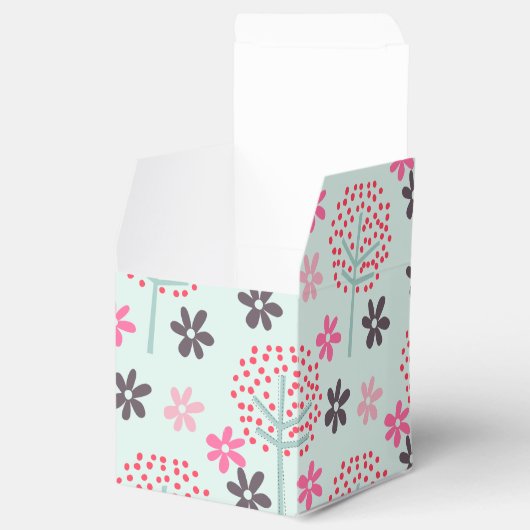 Bomen, Bloemen en Panda-Beren Bedankdoosjes (Geopend)