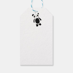 Bomen, Bloemen en Panda-Beren Cadeaulabel