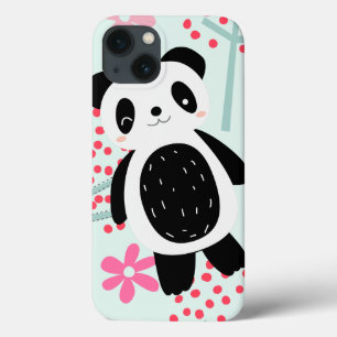 Bomen, Bloemen en Panda-Beren Case-Mate iPhone Case