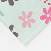 Bomen, Bloemen en Panda-Beren Fleece Deken (Hoek)