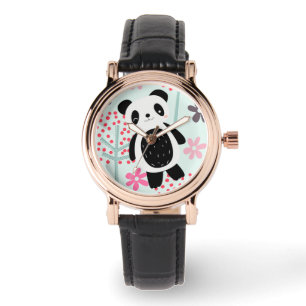 Bomen, Bloemen en Panda-Beren Horloge