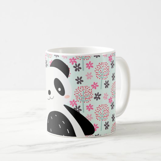 Bomen, Bloemen en Panda-Beren Koffiemok (Voorkant rechts)