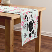 Bomen, Bloemen en Panda-Beren Korte Tafelloper (Voorbeeld)