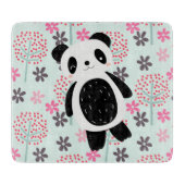 Bomen, Bloemen en Panda-Beren Snijplank (Voorkant)