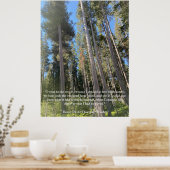 Bomen Bos Bossen Thoreau Inspirerend Poster (Keuken)