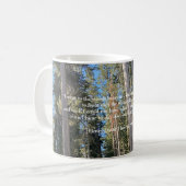Bomen Bos Bossen Thoreau Inspirerend Quote Koffiemok (Voorkant links)