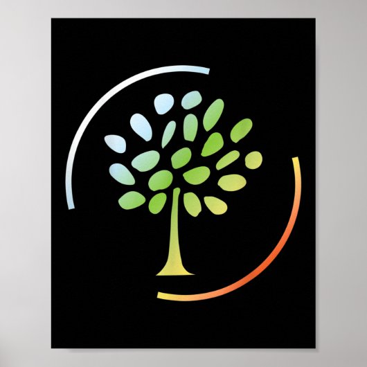 Bomen Bos Natuurlijke CO2 Boom Milieu Poster (Voorkant)