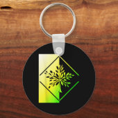 Bomen Bos Natuurlijke CO2 Boom Milieu Sleutelhanger (Voorkant)