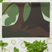 Bomen Botanische Natuur Theedoek (Gevouwen)