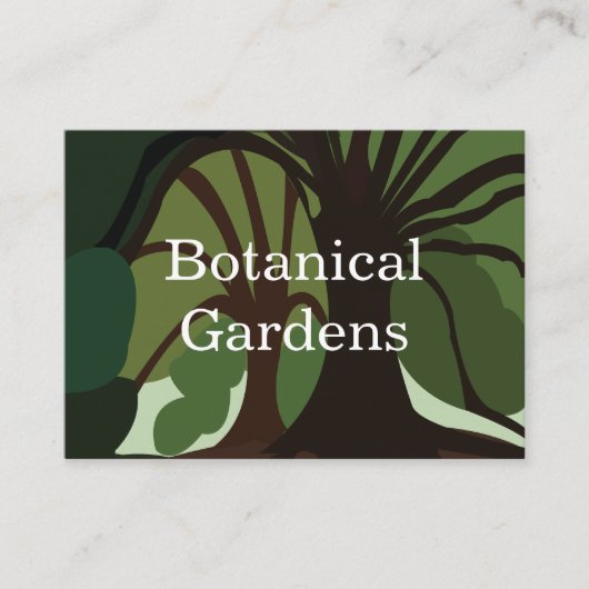 Bomen Botanische Natuur Visitekaartje (Voorkant)