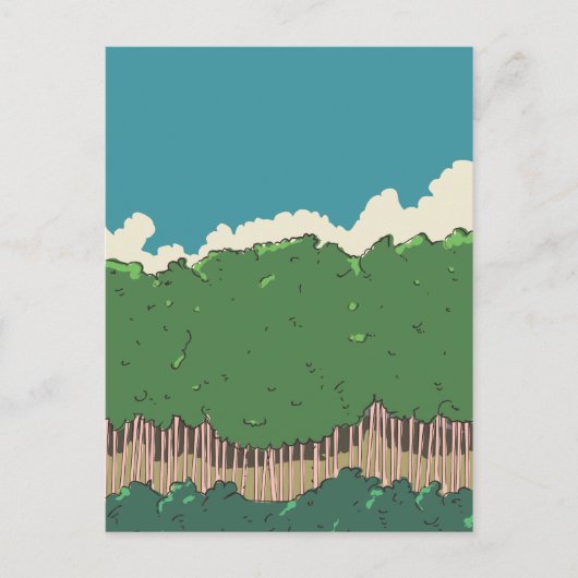 Bomen Briefkaart (Voorkant)