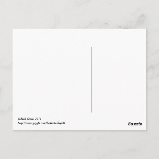 Bomen Briefkaart (Achterkant)