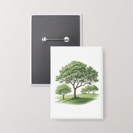 Bomen Button (Voorkant / Achterkant)