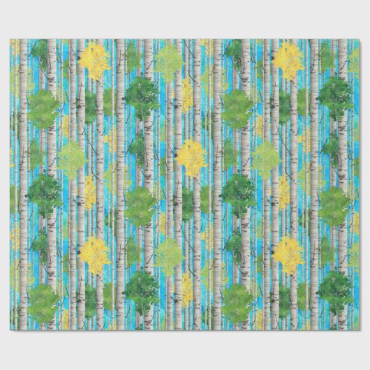 Bomen Cadeaupapier (Vlak)