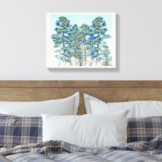 Bomen Canvas Afdruk (Insitu (Slaapkamer))