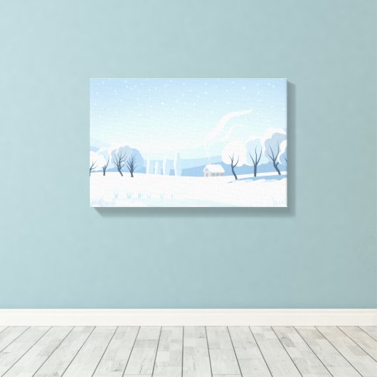 Bomen  canvas afdruk (Insitu (Houten vloer))