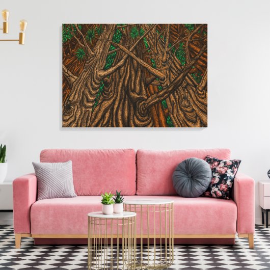 Bomen - Canvas Print (Insitu (Woonkamer))