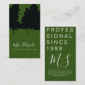 Bomen die de landschapsschilderende buikbomen snij visitekaartje (Voorkant / Achterkant)