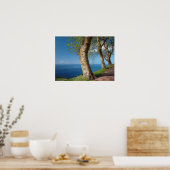 Bomen die de oceaan over het hoofd zien poster (Keuken)