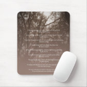 Bomen die 'hoe dan ook' zwaaien muismat (Met muis)