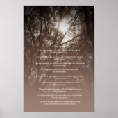 Bomen die 'hoe dan ook' zwaaien poster (Voorkant)