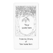 Bomen die samen groeien Boek Bord Etiket (Voorkant)