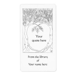 Bomen die samen groeien Boek Bord Etiket