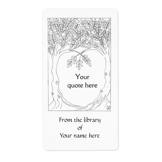 Bomen die samen groeien Boek Bord Etiket (Voorkant)