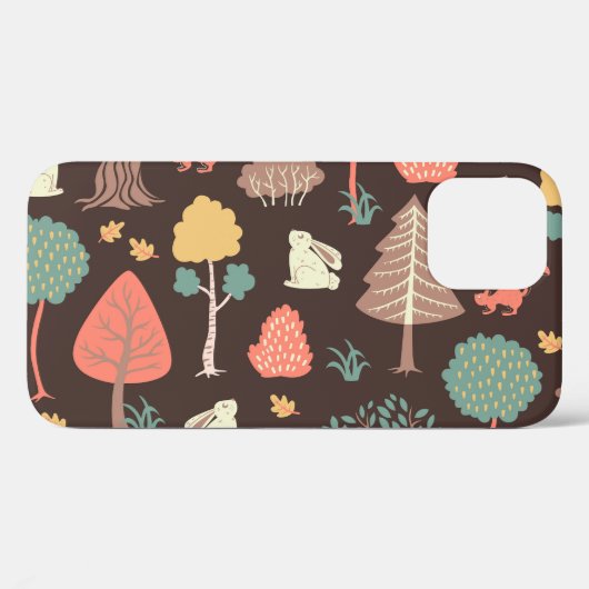 Bomen Dieren: Hand-getrokken Natuur Scene. Case-Mate iPhone Case (Achterkant (horizontaal))